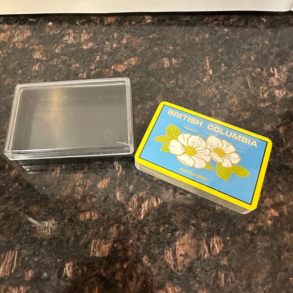 British Columbia Dogwood Canada Souvenir Playing Cards Deck with Case Hong Kong